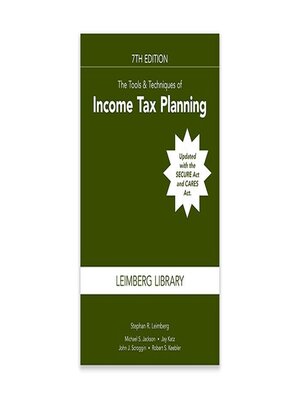 cover image of The Tools & Techniques of Income Tax Planning